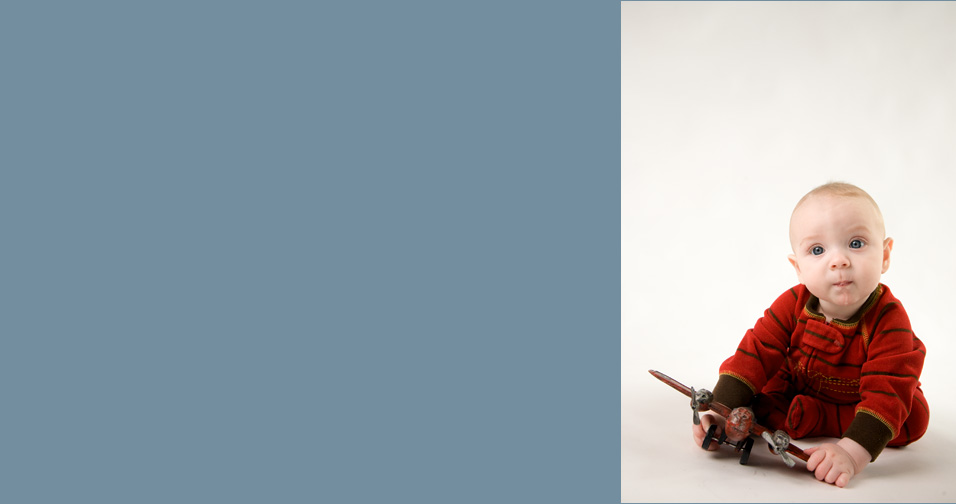 infant boy with plane - hamptons family and child photographer